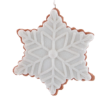 Claydough White Iced Star 11.43CM