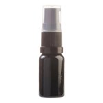 10ML Black Glass Aromatherapy Bottle With Serum Pump - Black 18 410