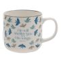 Ceramic Mug - He Will Shelter You With His Wings White