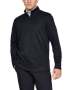 Men's Ua Golf Sweater Fleece Zip - BLACK-001 / XXL