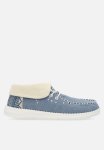 Wendy Fold Boho Slip-on - Blue