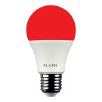 Flash A60 LED Light Bulb Red 6W E27
