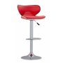 Red Modern Sports Barstool With Gear Lift And Swivel Function