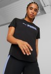 Puma Fit Logo Tee - Black elektro Purple