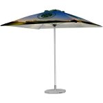 Fade Resistant Parasol Single Hexagonal Pole 3M X 3M