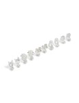 Silver Pearl & Pretty Motif Clip On Earrings 5-PACK