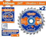 Ultra-thin Tct Saw Blade Set D 140MM X B 20 16MM - 24T WTC3K14