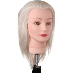 Mannequin Head With Platinum Hair For Colour Training 12 Inch