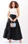 Ladies Tiered Maxi Skirt - Black - Black / L