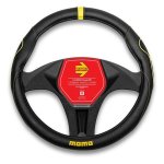 Momo Supergrip Yellow Stitch Design Steering Wheel Cover - Autostyle Motorsport South Africa