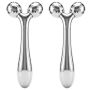 2 Pack - 3D Face Roller Massager Lymphatic Drainage Massager For Face