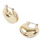 Goldair Gold Round Chunky Hoop Earrings