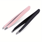 Precision Stainless Steel Eyebrow Tweezers - Ergonomic Rust-resistant For Effortless Hair Removal & Shaping At Home Or Salon