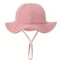 Baby Cotton Bucket Hat Fisherman Hat Wide Brim Beach Basin Hat Outdoor Sunscreen Cap Spring Summer For Boys And Girls