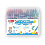 MINI Round Crayon Set 64 Colours 0.8 X 9CM