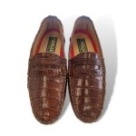 Cavalli Unisex Crocodile Leather Drivers Shoe - Brown Sa 7