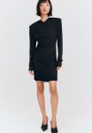 Rhinestone-embellished Dress - Black