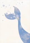 Ocean Whale Tail Canvas Print - 600MM X 600MM