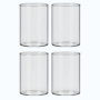4 Pack - Lid-free Containers For Home Use - Transparent