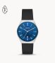 Grenen Three-hand Date Midnight Leather Men's Watch - SKW6814