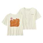 Womens Sunrise Rollers Organic Easy-cut Tee - - Pufferfish Gold L