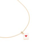 Goldair Gold Heart Card MINI Pendant Necklace