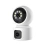 3MP Dual Lens Indoor Ptz Security Camera Dual Split Screen View 355 65
