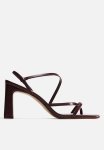 Block-heeled Sandals - Burgundy