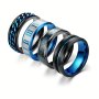 4 Titanium Stainless Steel Swivel Rings Swivel Rings For Women And Men Black Rings For Stress And Anxiety For Rings Cool Chain Swivel Rings