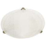 Alabaster Glass With Satin Chrome Clips CF2999LG Satin