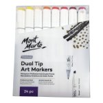 Alcohol Art Markers Dual Tip 24 Piece