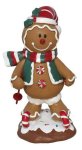 Ginger Cookie Figure With Ski's 14X11.5X25.5 - Boy