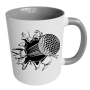 Gholf Ball - Printed Grey 2 Tone Mug