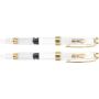 2PCS Metal Piston Fountain Pens Calligraphy Pens With Fine And Nibs Smooth