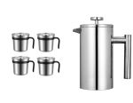 304 French Press Coffee Maker Multi-function Hand-poured Coffee Pot