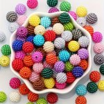 100PCS 10MM Bayberry Shape Loose Acrylic Beads For Jewelry Making Diy Summer Style Beaded Fashi Bracelet Necklace Earrings Handm