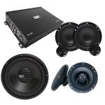 Audio Trinity & Tech Online Exclusive Cerwin Vega & Kbt Complete Car Audio Combo XED650C 6.5 Components + XED62 6.5 Coaxials + K