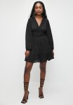 Sissy Boy Sheer Luck: MINI Dress With Trim And Gauging - Black
