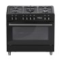 Totai 90CM 5 Burner Gas Stove With Gas Oven Matt Black