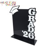 Graduation Plaque Black Base With White Lettering 225X180MM