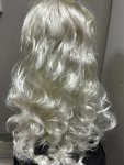 Extra Long Blonde Curly Wig