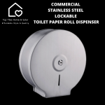 Commercial Stainless Steel Lockable Toilet Paper Roll Dispenser