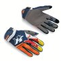 Polyester Outdoor Sports Gloves With Hook & Loop Closure For Motorcycle ATV Motocross Cycling - Woven Breathable Anti-Slip Protective Gear