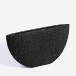 Half Moon Hessian Vase Large - Black