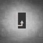 Arrow Sign D02 - Black - Powder Coated Aluminum