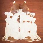 Aa Grade Cow Hide 445 Brown white XXL - Extra Extra Large Brown white Spotted
