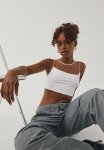 Luxe Ultra Crop Cami - White