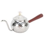 Stainless Steel Gooseneck Pour Over Kettle Wood Handle