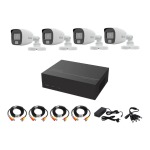 4-CH Dvr Diy Kit With 330GB SSD And 4X 2MP Bullet Cameras HIL-2402-330GB