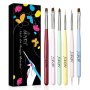 Aliver Gel Nail Brush Set 6PCS